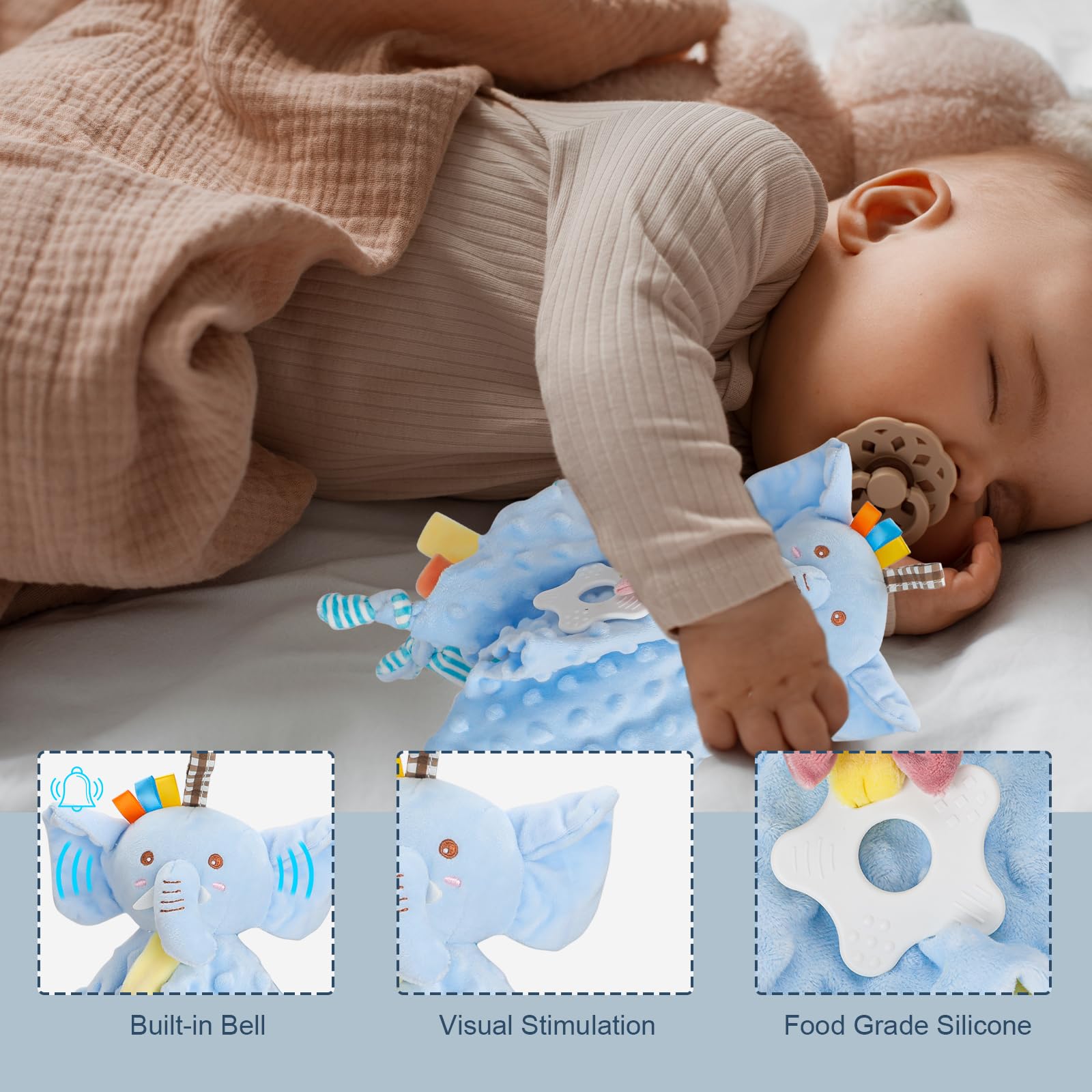 Pengtai Baby Boy Gift Basket showcases three-dimensional cow socks for early steps.