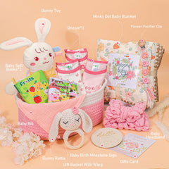 Pengtai gift basket bodysuits provide practical changes for a newborn.