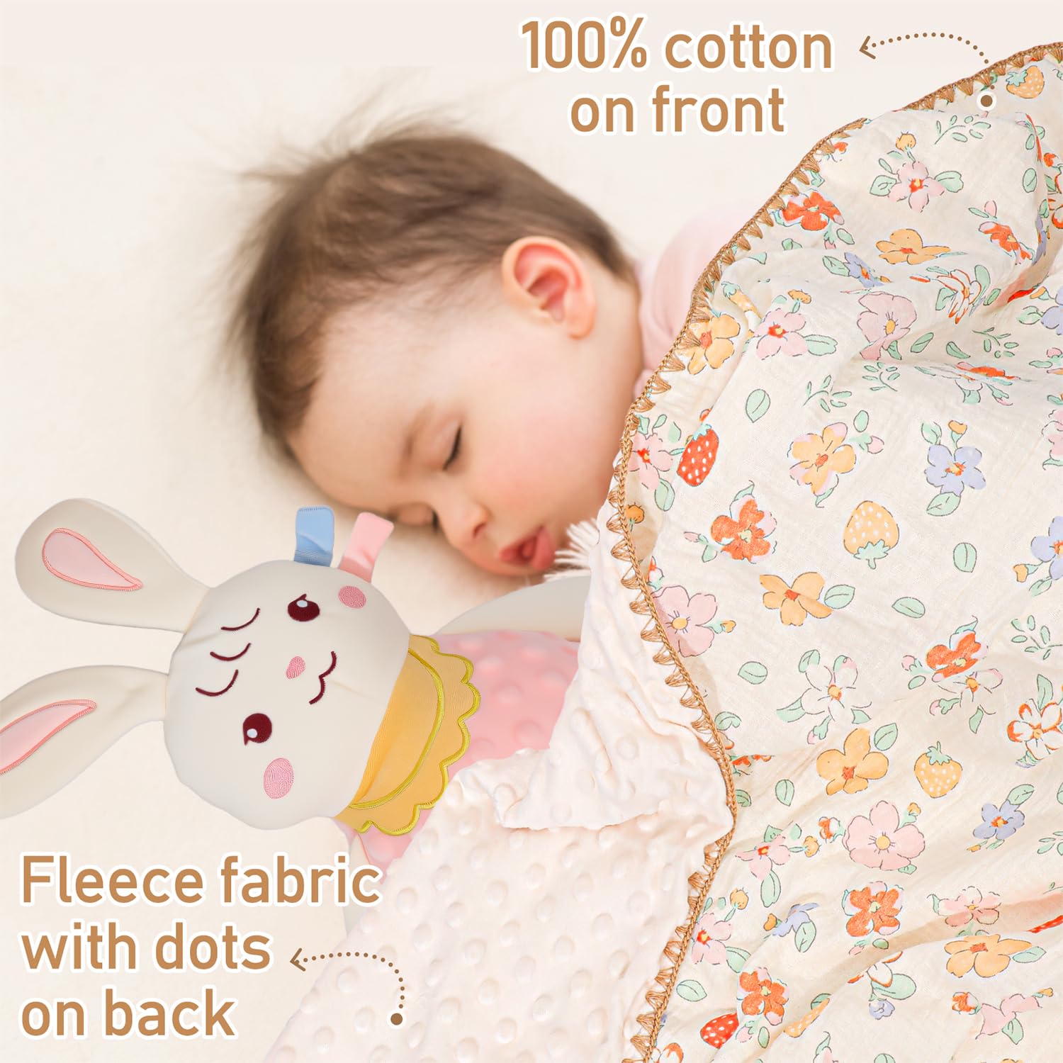 Pengtai bunny toy adds cuddly comfort for quiet play and bedtime routines.