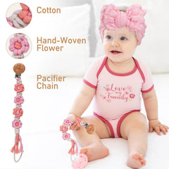 Pengtai crochet bunny rattle encourages interactive bonding and sensory exploration.