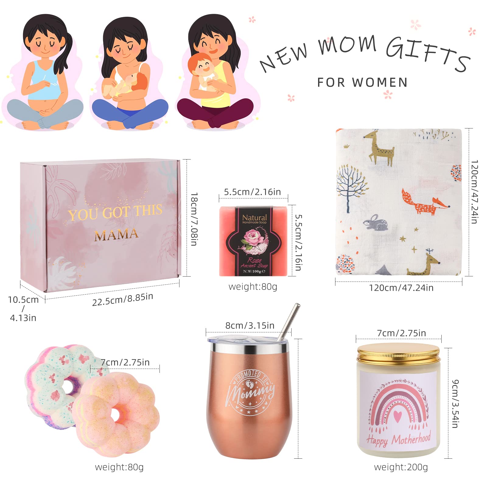 Pengtai greeting card adds a personal touch to this thoughtful gift set.
