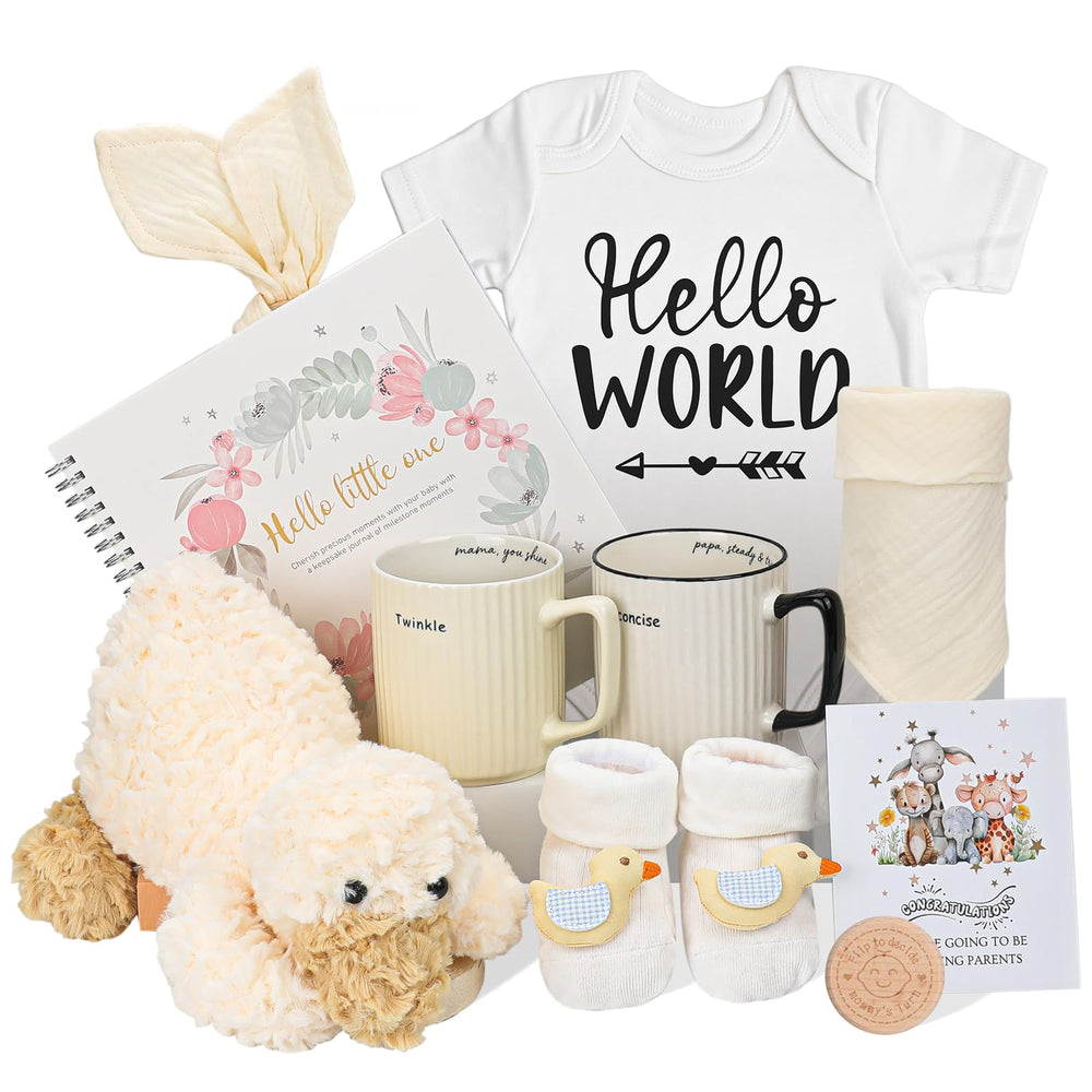 Pengtai New Parents Gift Set plush duck toy provides comforting cuddle play for baby