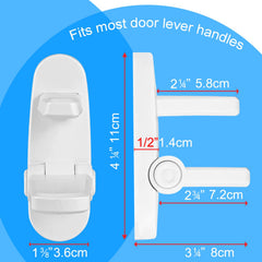 PENMAMA door lever lock adhesive 3M application close-up
