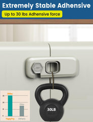 PENMAMA fridge lock on installation showing clean surface preparation.