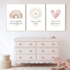 Pennclys Boho Nursery Wall Art Bible Verse print offers gentle daily inspiration.