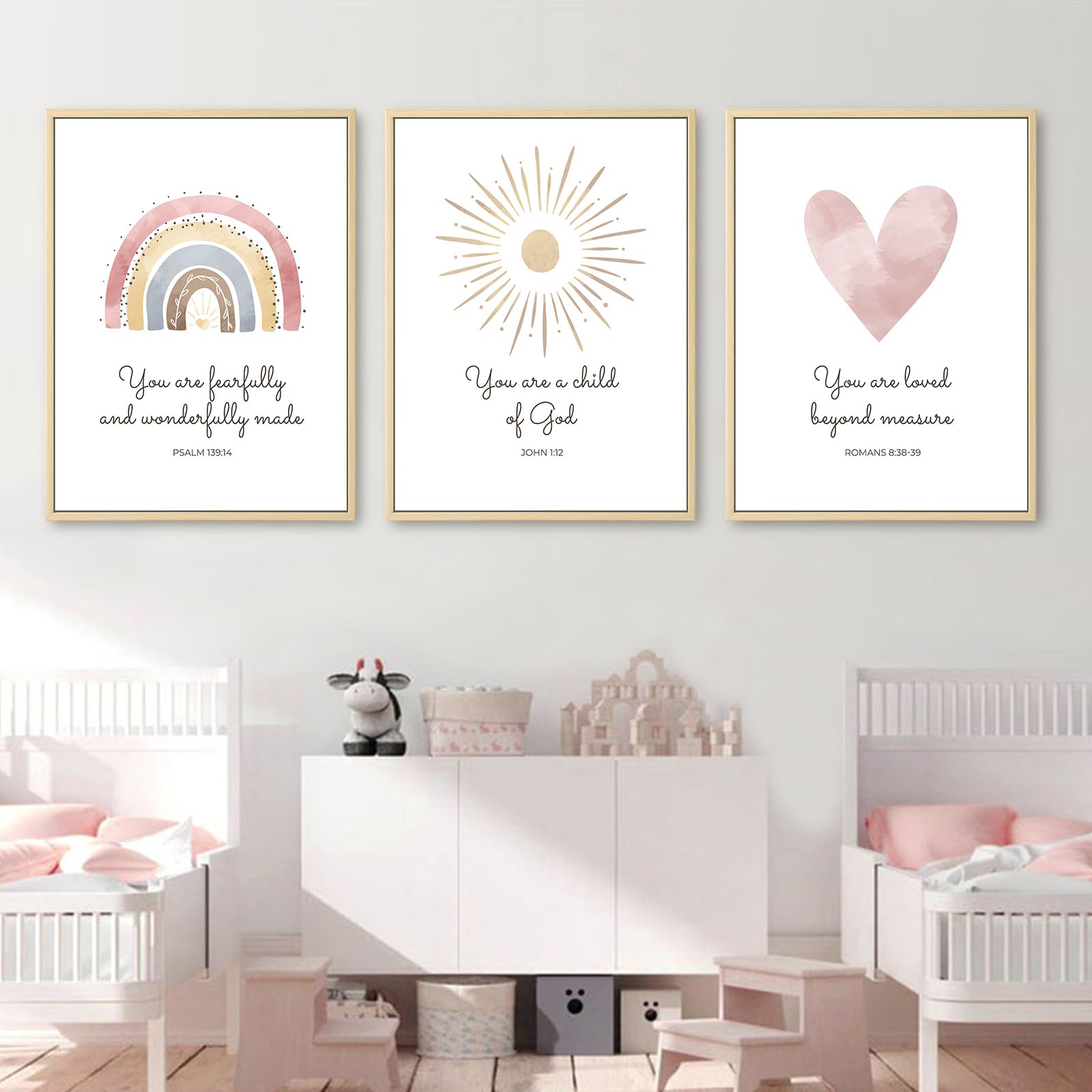 Pennclys nursery decor 12x16 inch set of 3 in premium gallery wrap format