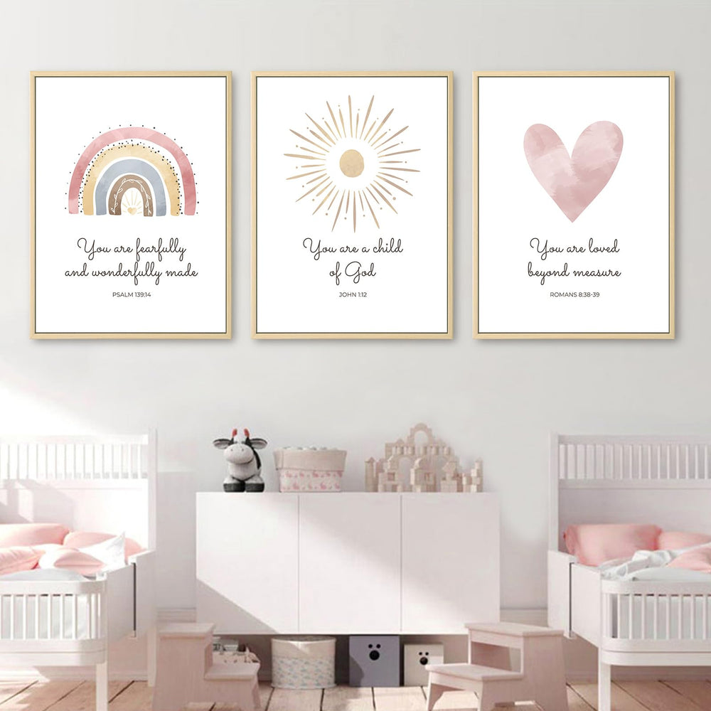 Pennclys nursery decor 12x16 inch set of 3 in premium gallery wrap format
