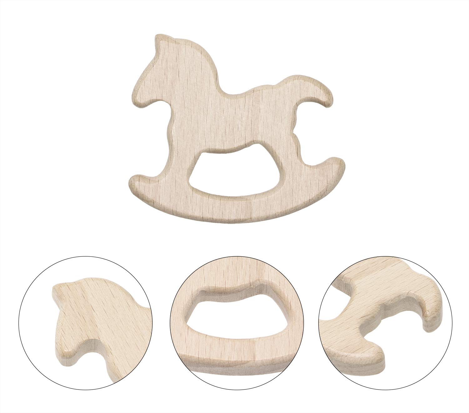 Penta Angel panda teething ring, compact size fits tiny hands for safe chewing