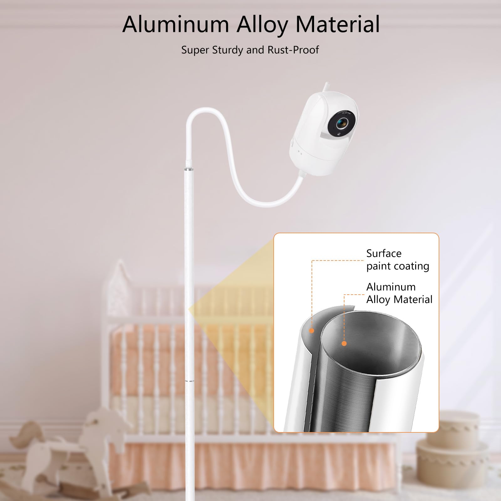 Peozenithus heavy base adds stability for safe nighttime monitoring.