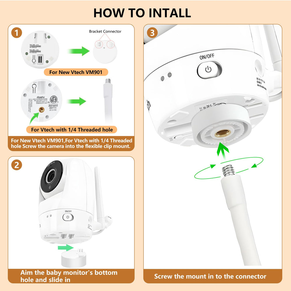 Peozenithus durable materials highlight long-lasting baby monitor support.