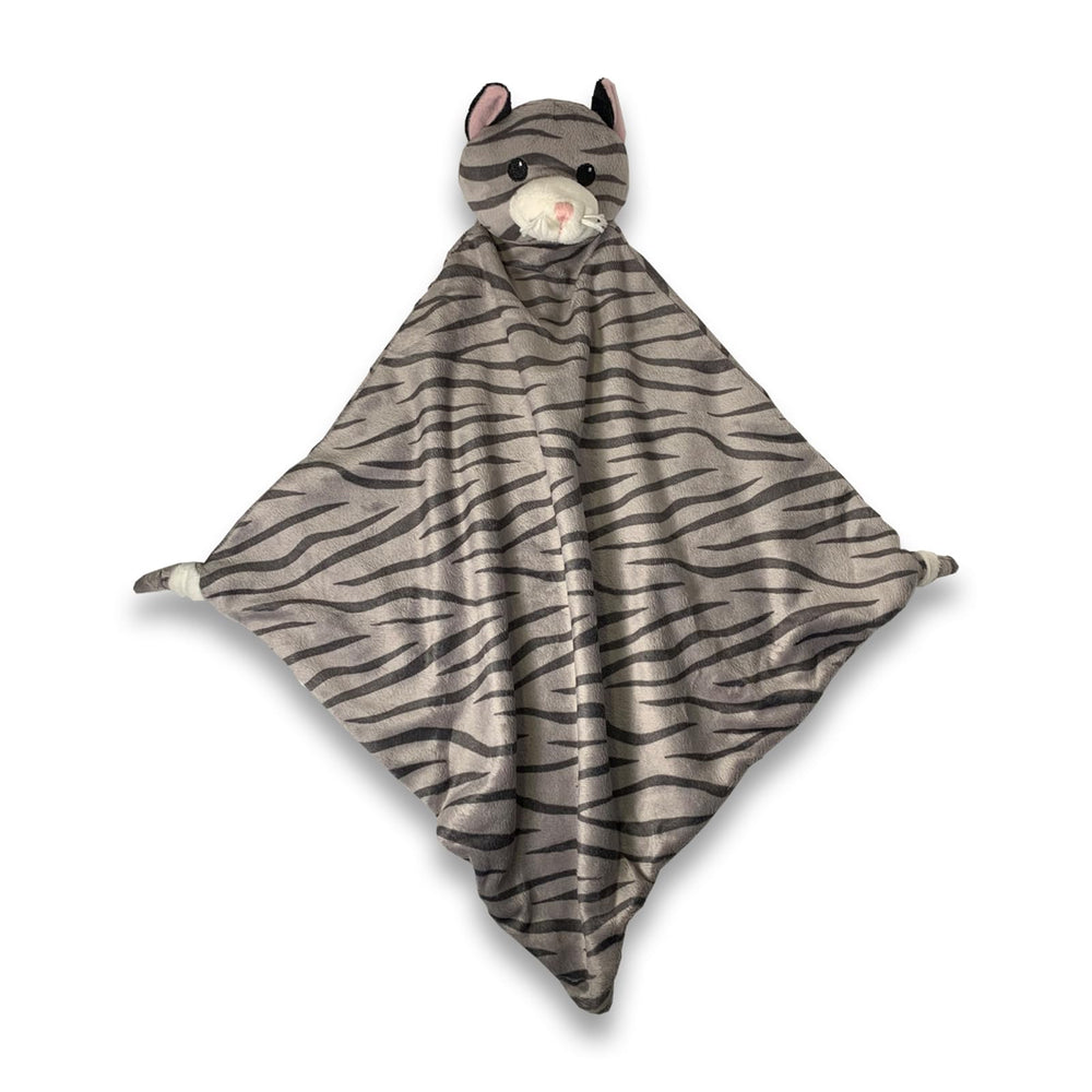 Pepe n Tito Kitty Cat Plush Lovey close-up shows ultra-soft fleece for cozy cuddles.