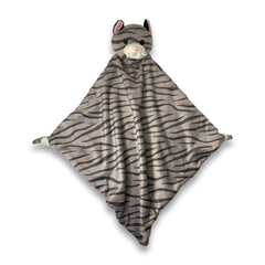 Pepe n Tito Kitty Cat Plush Lovey close-up shows ultra-soft fleece for cozy cuddles.