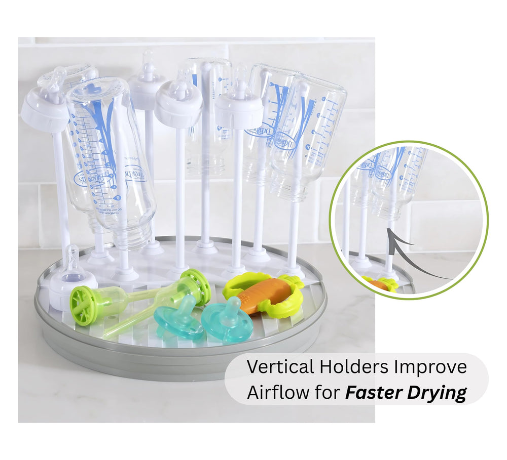 Pequeño BPA-free material close-up showing safe, durable plastic for baby bottles.