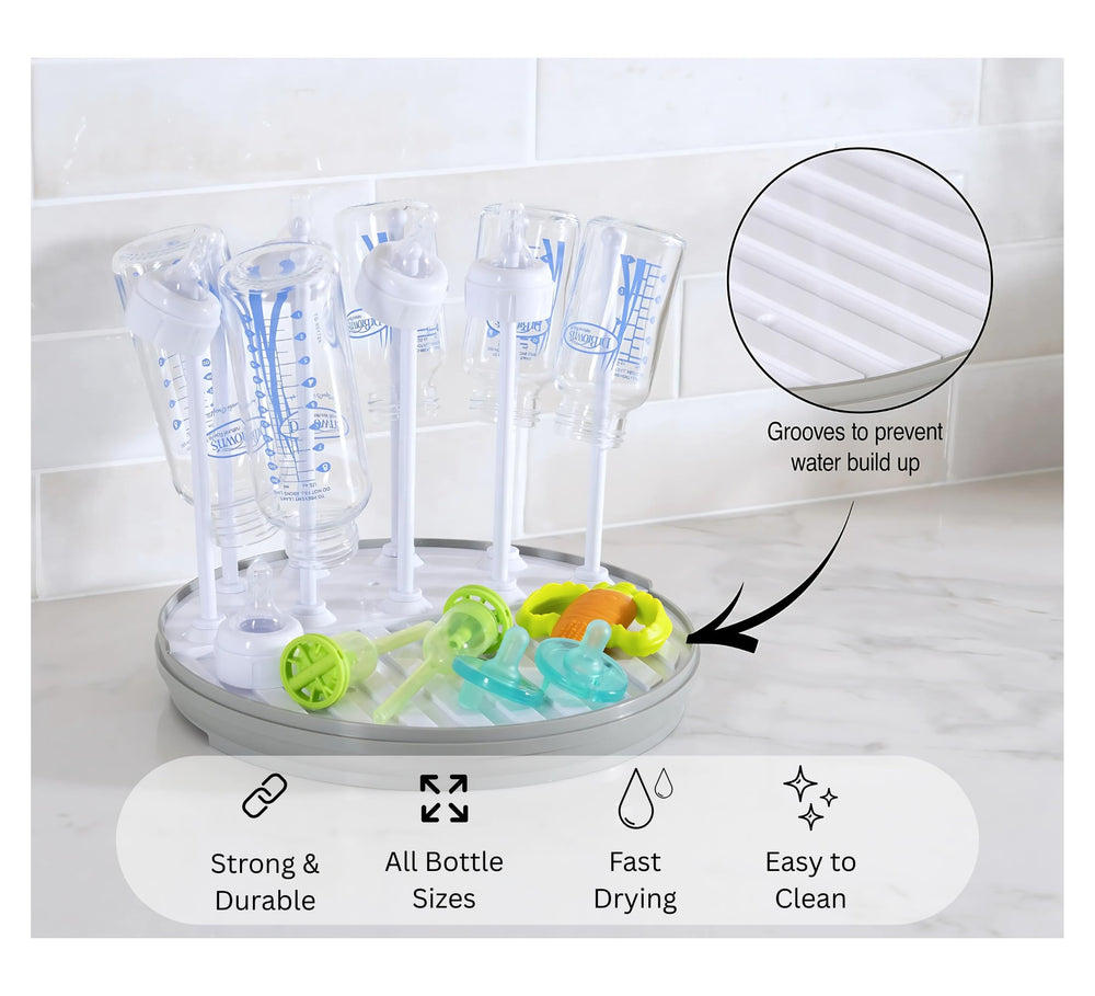 Pequeño easy-clean design with open airflow for faster drying and simple maintenance.