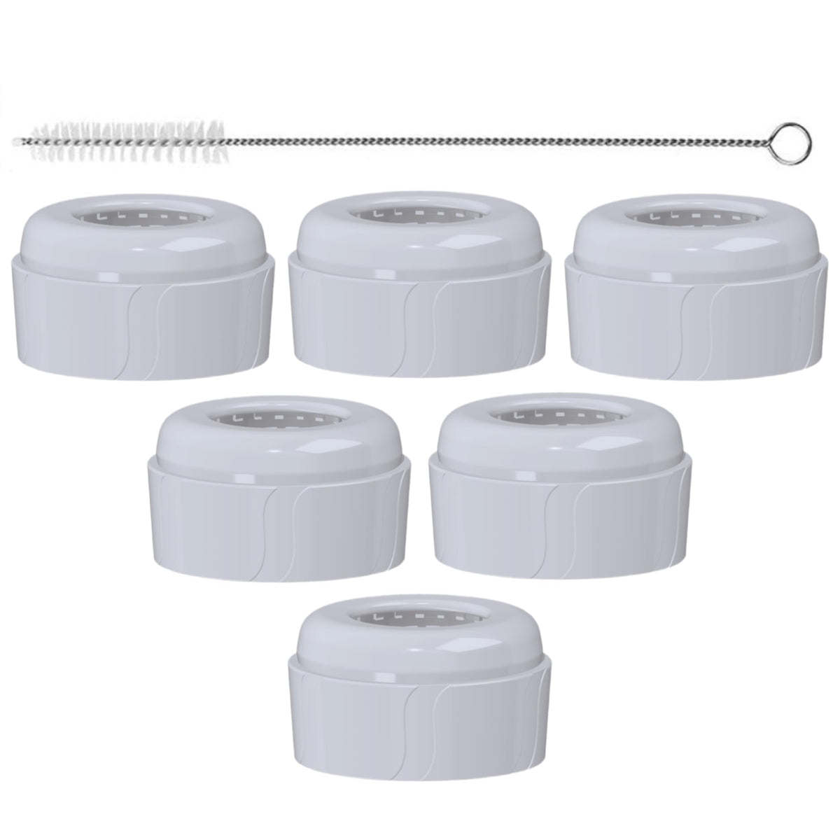 Pequeño nipple-ring collars for Dr. Brown's Narrow 4oz bottles ensuring secure feeding.