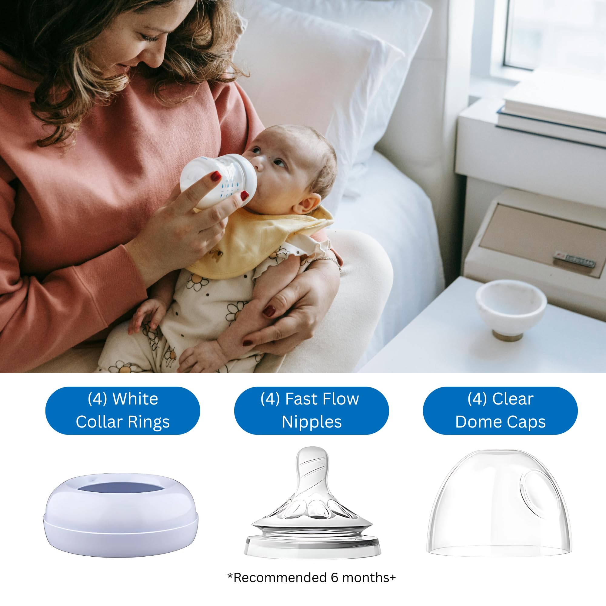 Pequeño fast flow nipple designed for older babies and bigger appetites.
