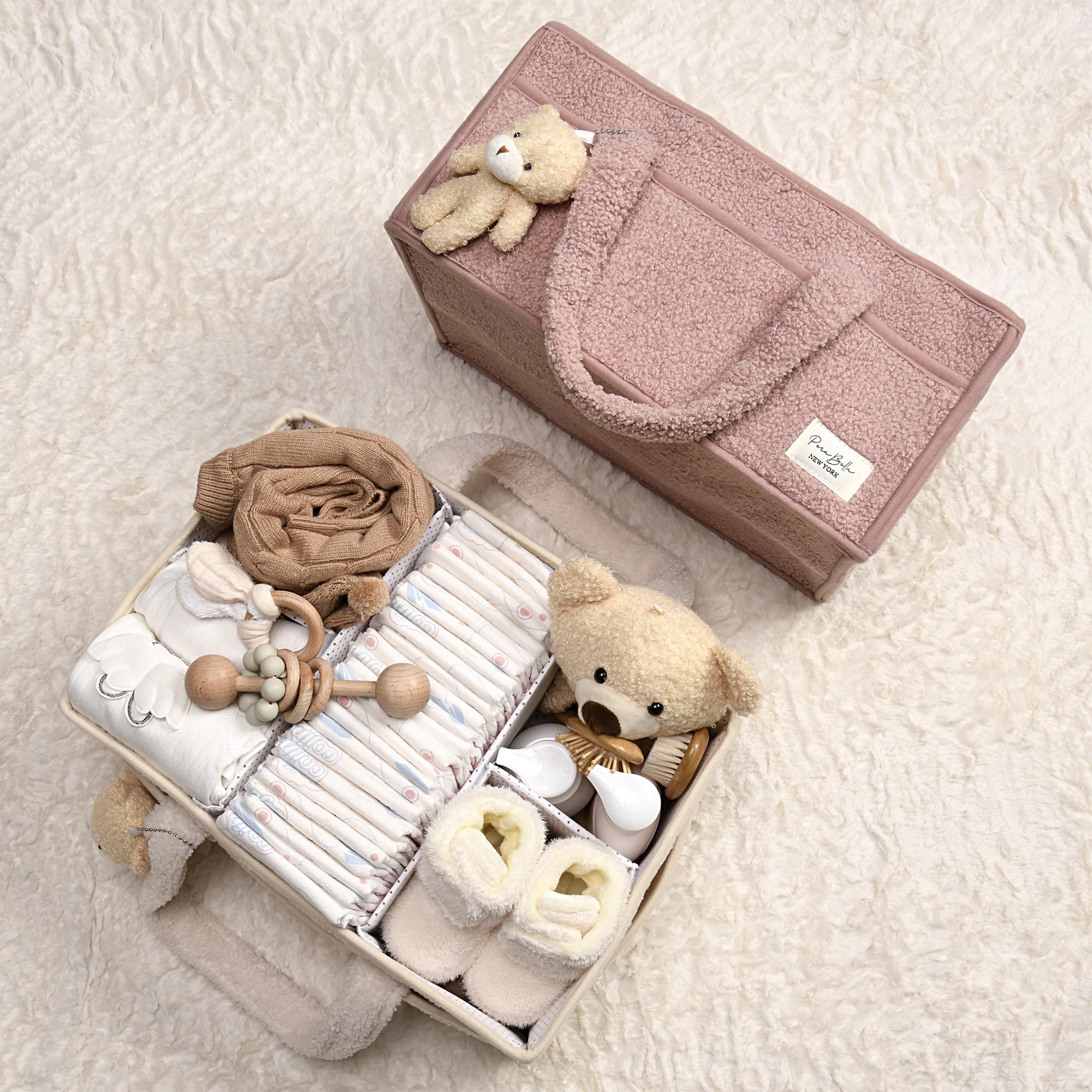 PeraBella baby storage basket doubles as car organizer.
