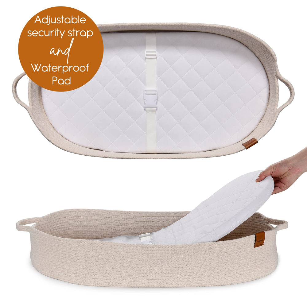 PeraBella dresser topper provides a soft, comfortable surface during diapering.