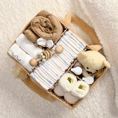 PeraBella Diaper Caddy plush sherpa exterior adds cozy nursery texture.