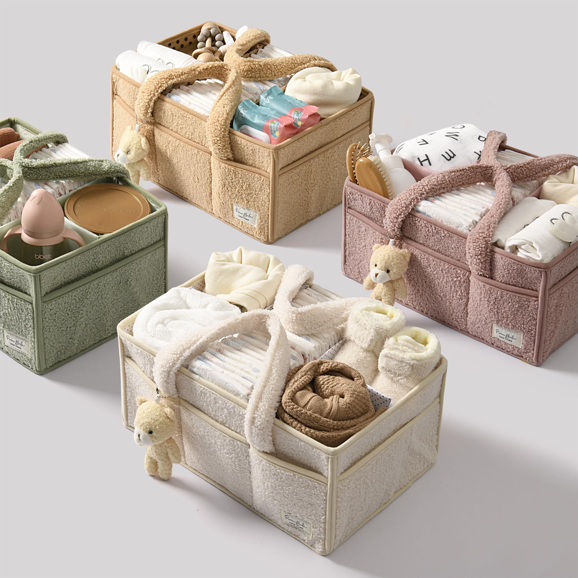 PeraBella removable-dividers offer flexible storage for varying baby supplies.