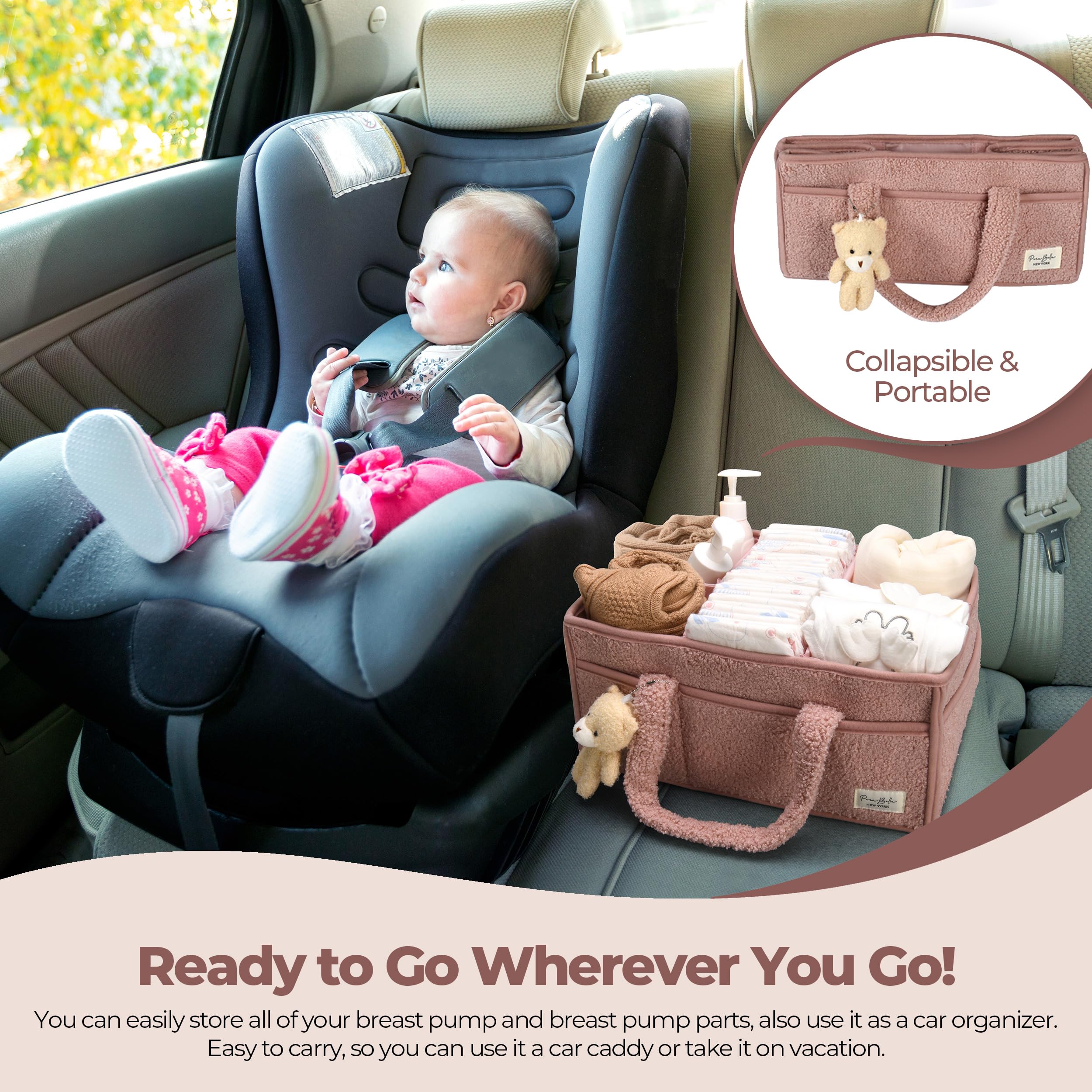 PeraBella large diaper organizer maximizes nursery space.