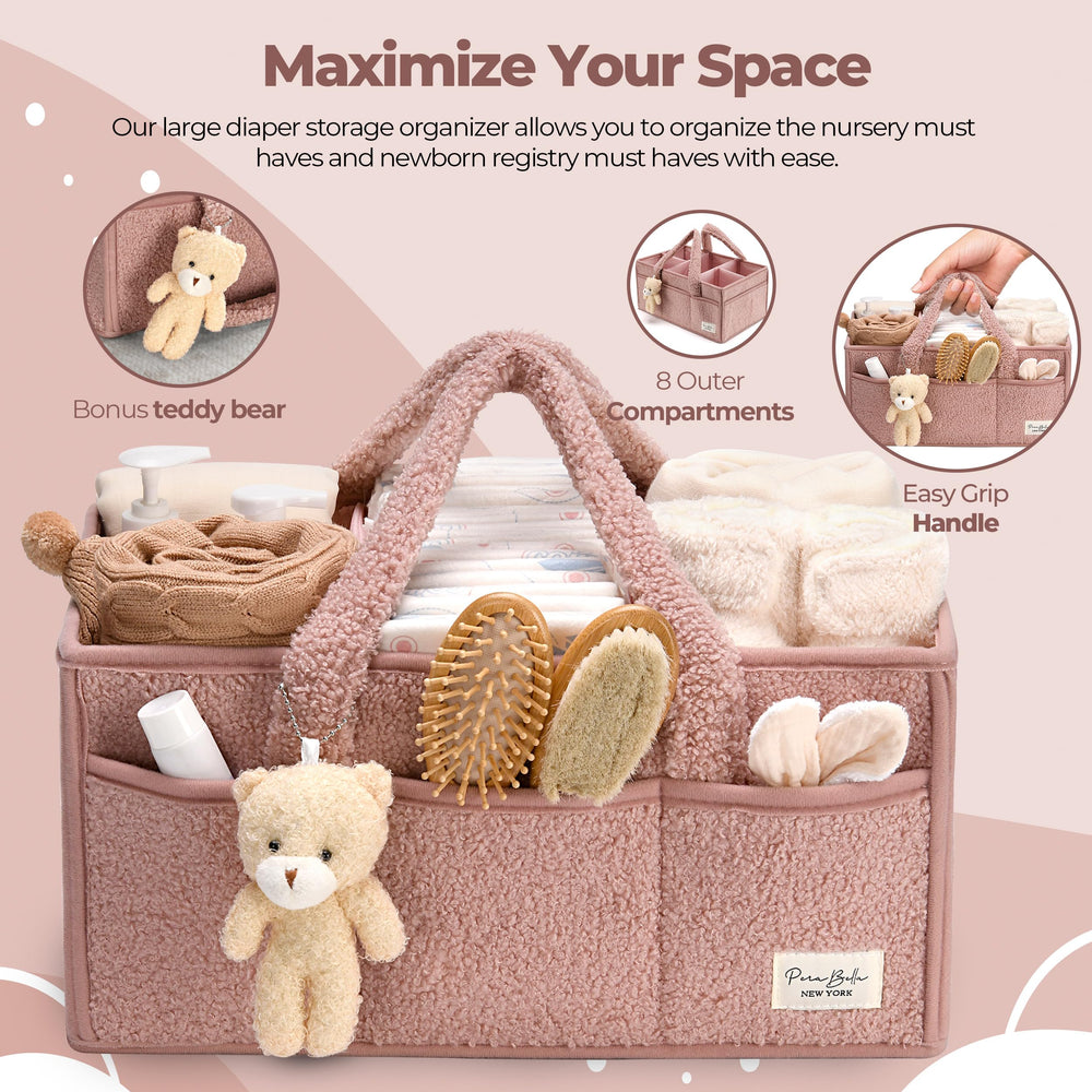 PeraBella teddy bear charm enhances gift appeal for new moms.