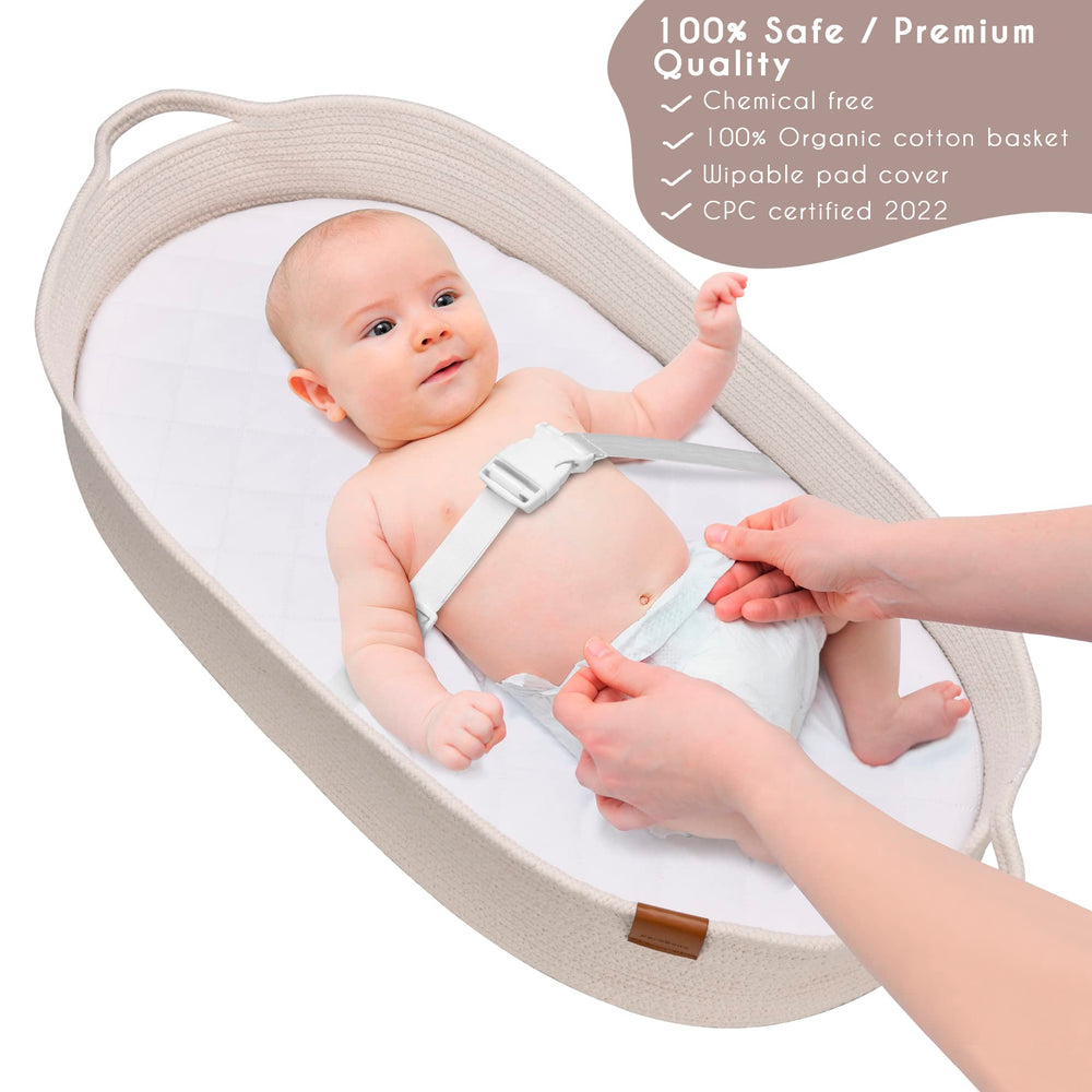 PeraBella unisex nursery design complements any dresser or room decor.
