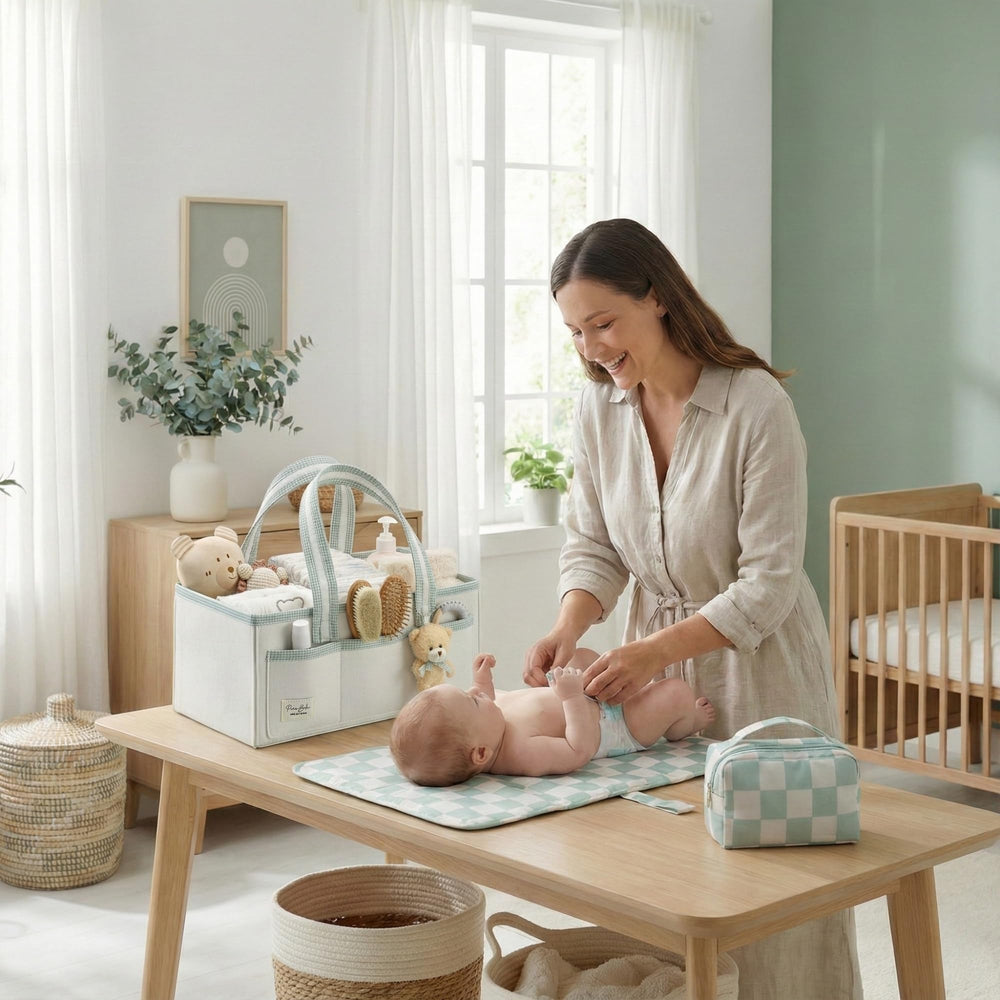 PeraBella XL diaper caddy makes a thoughtful baby gift basket
