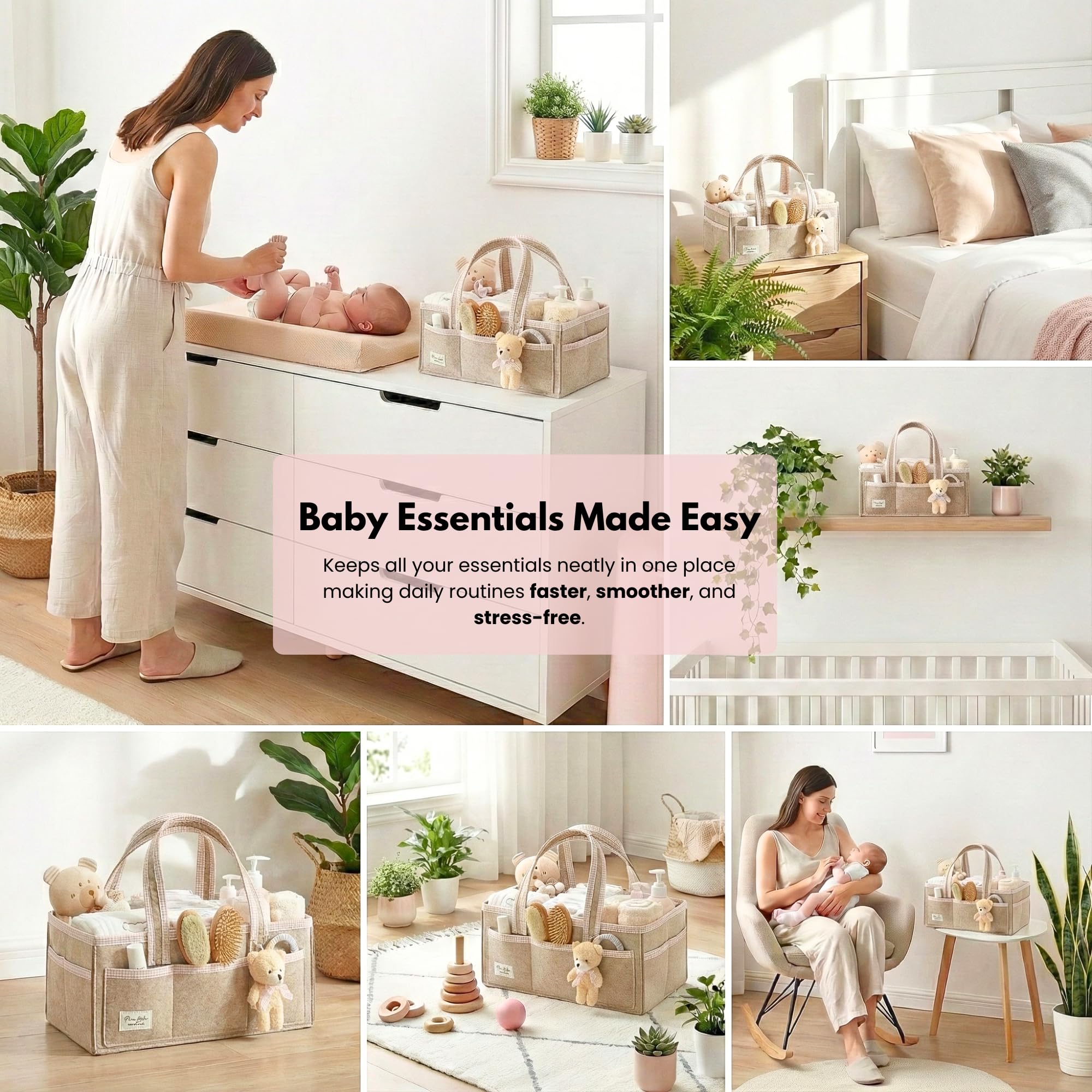 PeraBella XL makes a perfect baby shower gift basket for new moms.