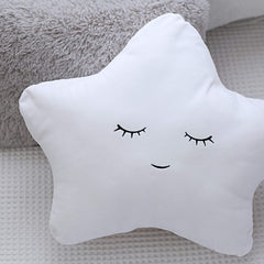Perfectto Design grey furry pillow offers cozy texture for nap time and reading corners.