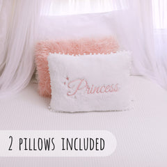 Perfectto Design pink furry pillow shows cozy texture ideal for cuddle time.