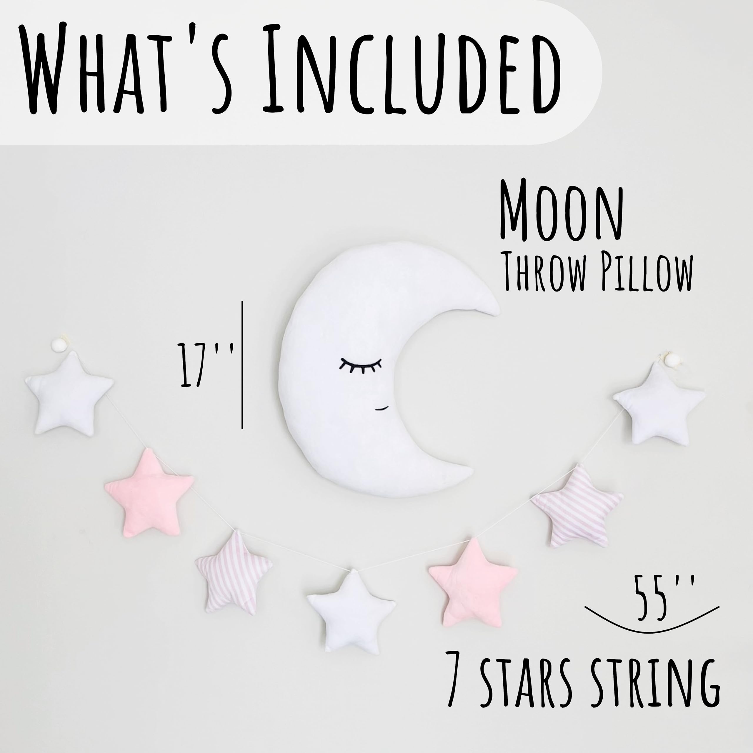 Perfectto Design stars garland adds whimsy to girl room decor