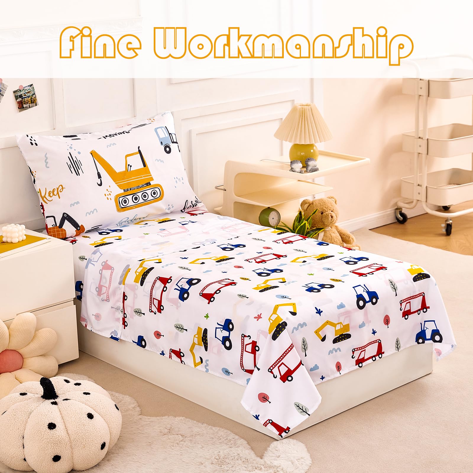 PERFEMET 4-piece Toddler Bedding Set bundle simplifies shopping with complete coverage