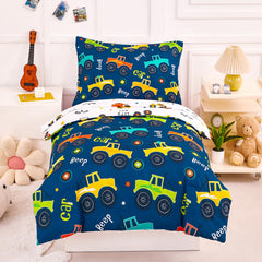 PERFMET car-print toddler bedding comforter for cozy, kid-friendly nights.