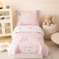 PERFEMET space-theme comforter featuring astronaut planets for cozy bedtime moments