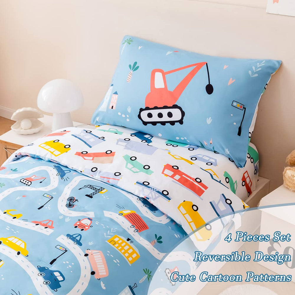 PERFEMET reversible cars and bus design provides two looks for versatile bed styling