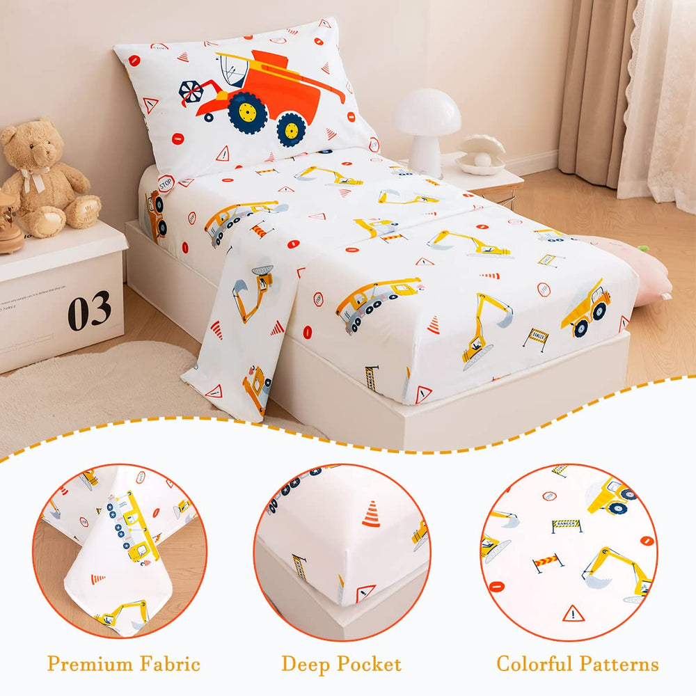 PERFMET pillowcase featuring cheerful trucks for quick room updates