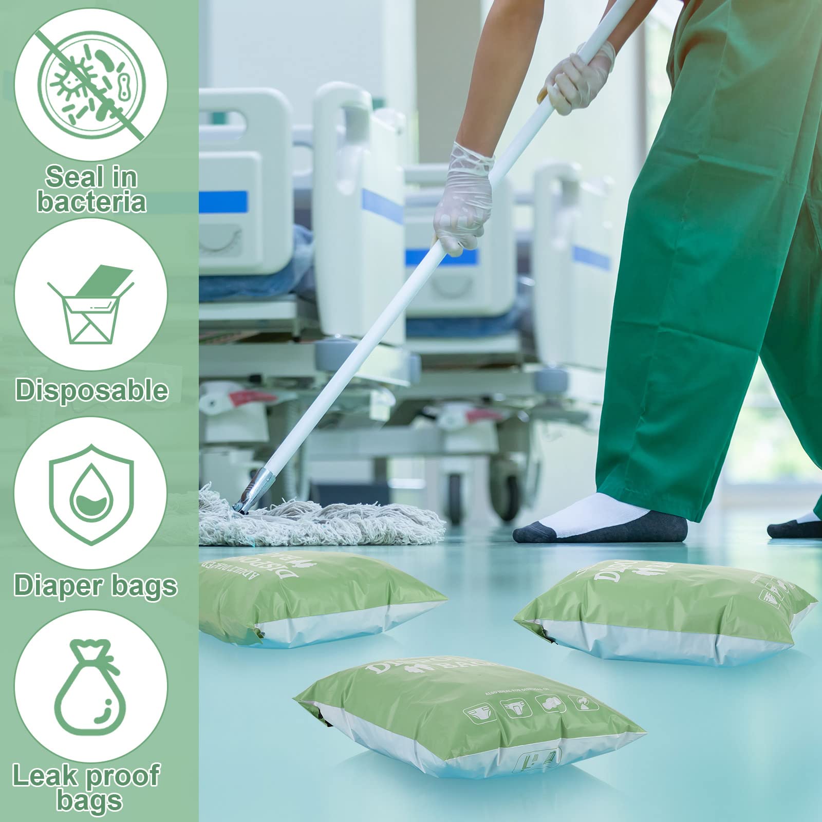PerKoop bags show on-the-go use for convenient waste disposal.