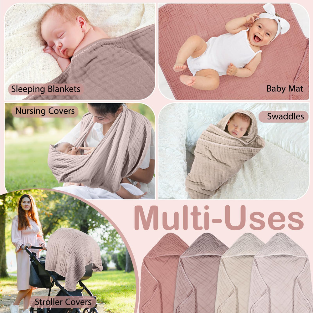 Peryiter baby towel used as blanket or swaddle in nursery setting