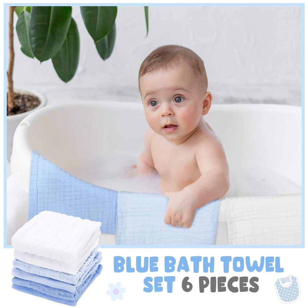 Peryiter baby towel care image showing quick drying, gentle care.