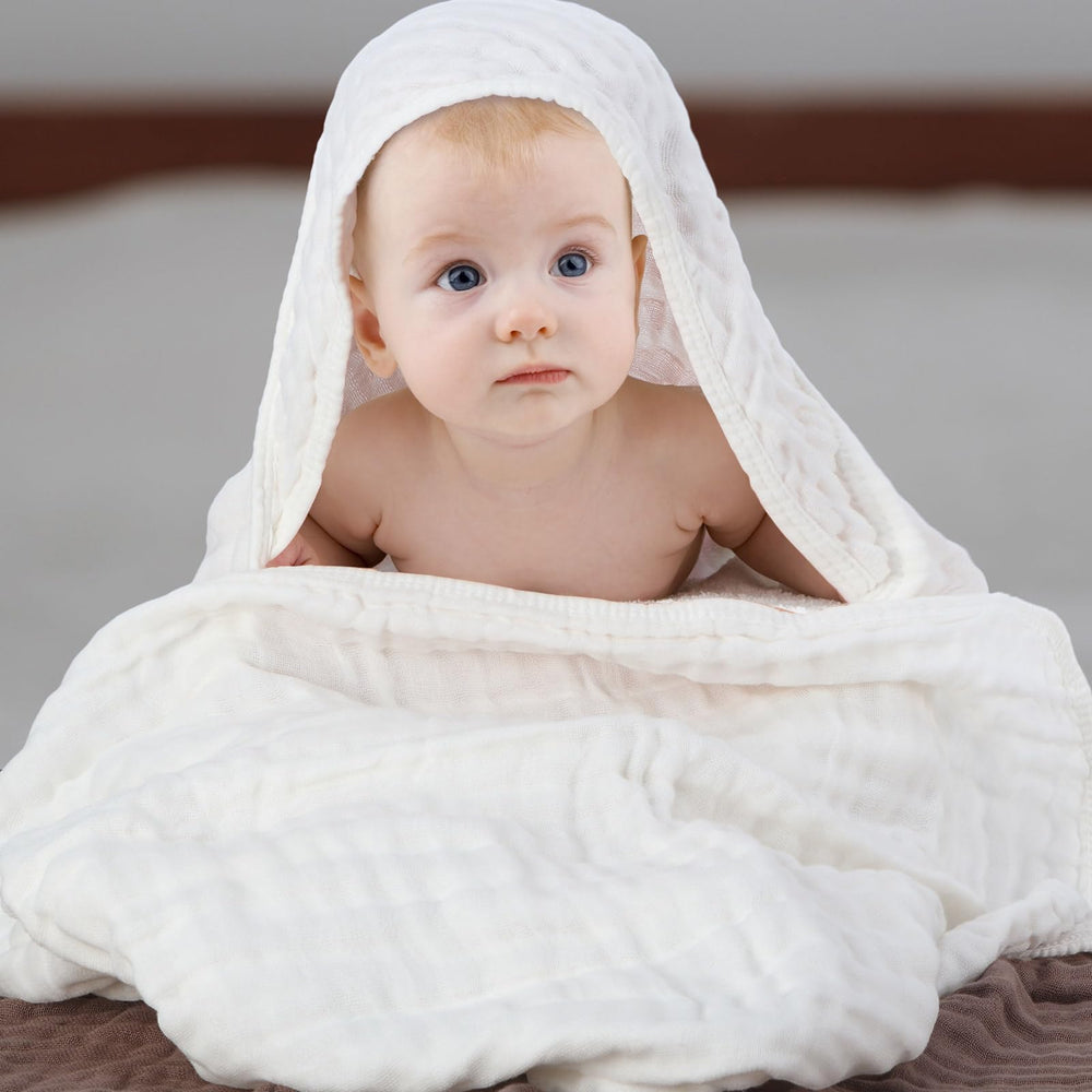 Peryiter towel with machine-washable construction and reinforced edges.