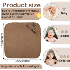 Peryiter baby towel wrapped around baby showing full-body coverage.