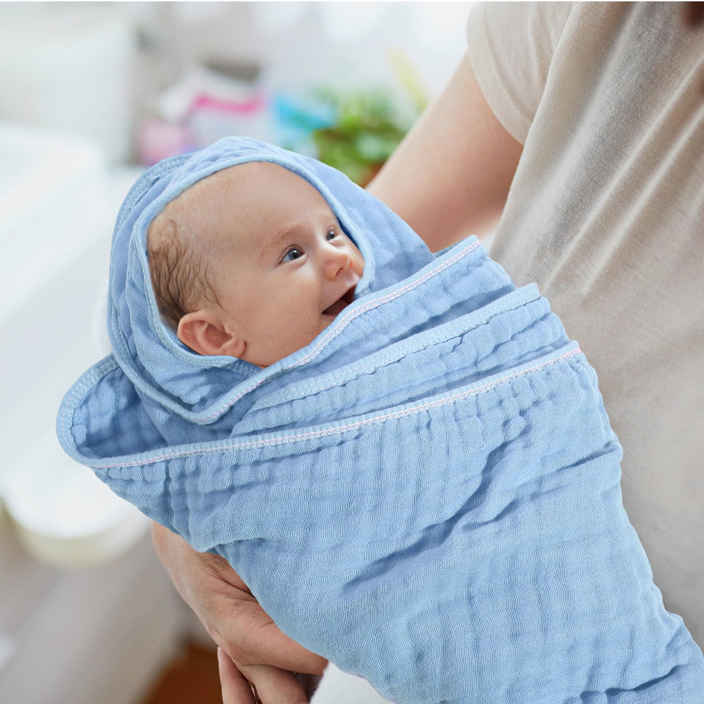 Peryiter blue-series gift-ready towel set ideal for registry.