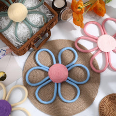 Peryiter daisy wall decor bedroom scene adds playful color and calm vibe