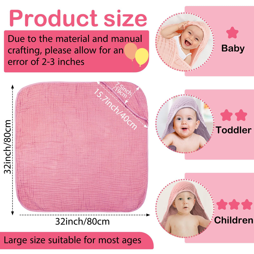 Peryiter hooded baby towel wrapped on a baby after bath for quick dry