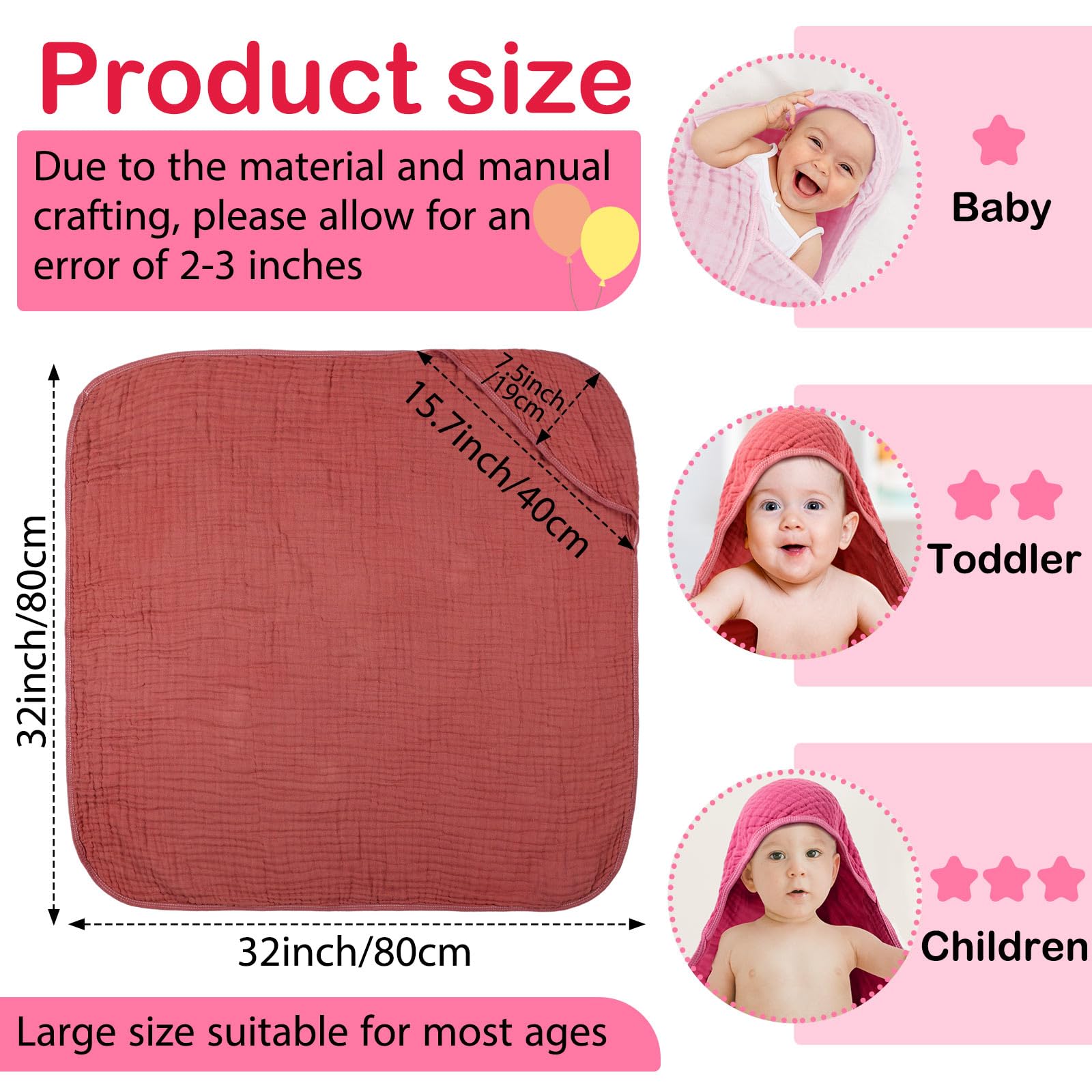 Peryiter hooded towel wrapped around baby providing cozy post-bath warmth
