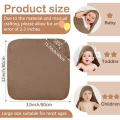 Peryiter hooded towel close-up shows thick absorbent layers for quick moisture pickup.
