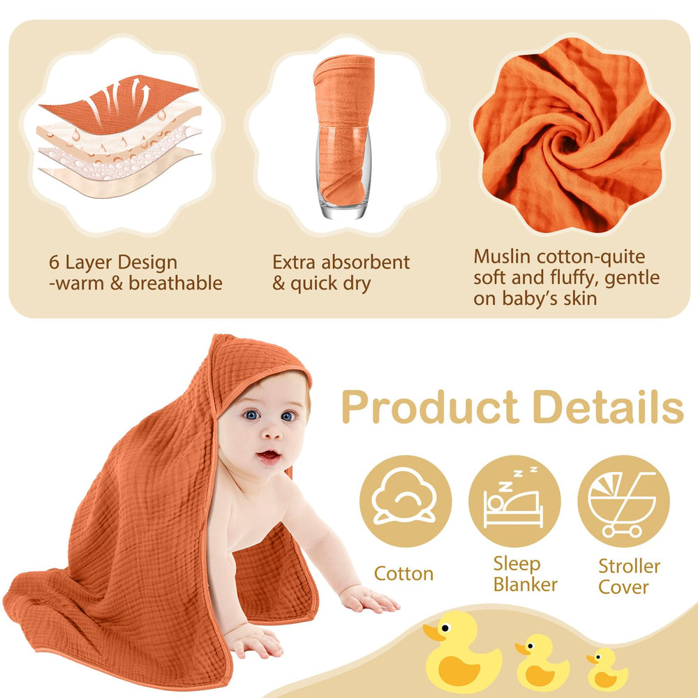 Peryiter muslin towels color variety with yellow blue green orange promotes gender-neutral bath aesthetics.