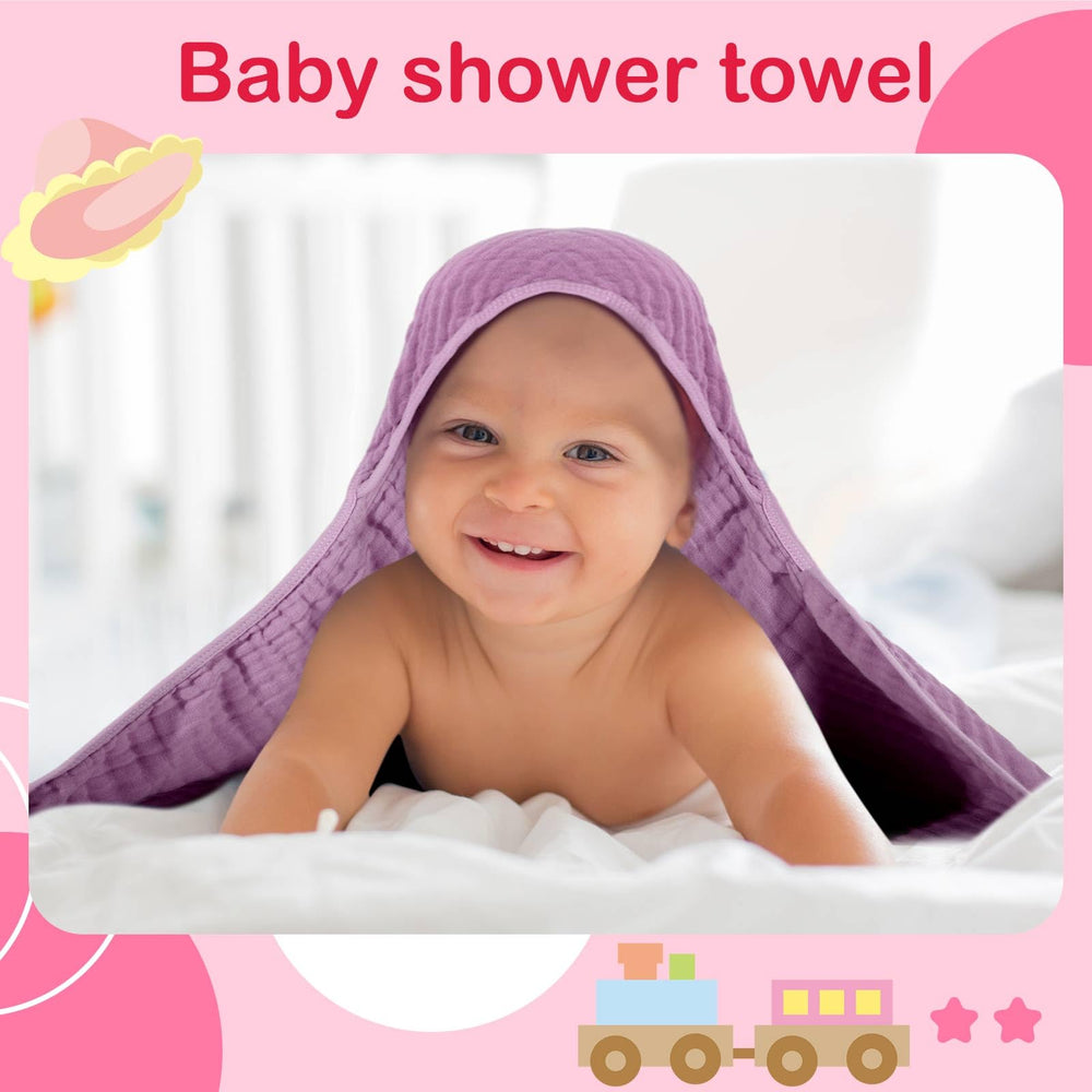 Peryiter baby towels are machine-washable with reinforced edges for durability