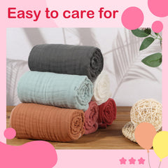 Peryiter muslin towels reinforced edges for durable machine washing